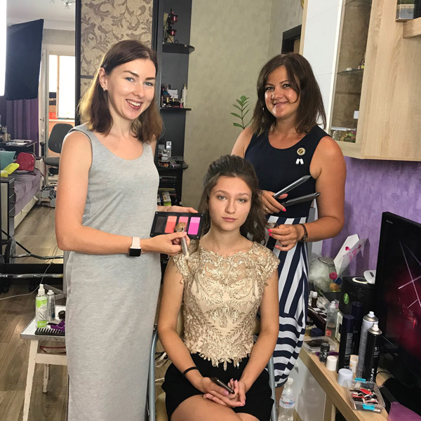 Свадебный макияж и прическа на дому Киев