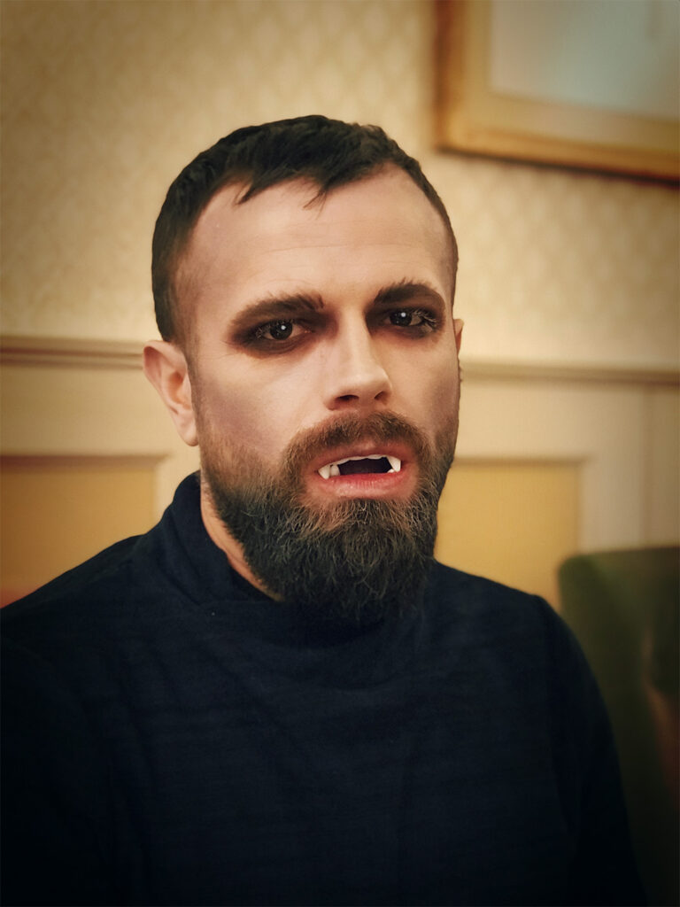 макіяж на хеллоуін вампір